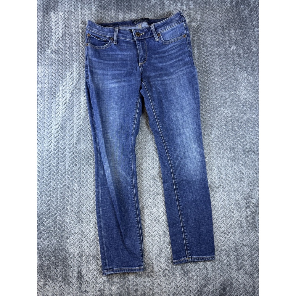 Lucky Brand Lolita Capri Jeans Womens 2/26 Blue Denim Stretch Mid Rise Straight